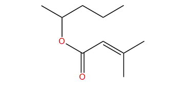 Pentan-2-yl 3-methyl-(E)-2-butenoate